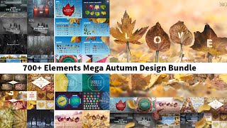 700+ Elements Mega Autumn Design Bundle with Download In PSD PNG Files Sheri Sk screenshot 5