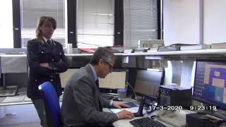 Il saluto del questore Conticchio alle pattuglie della Polizia di Stato