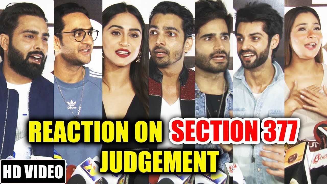 Television Celebs Reaction On Section 377 Supreme Court Verdict | Vikas Gupta, Krystal D'Souza