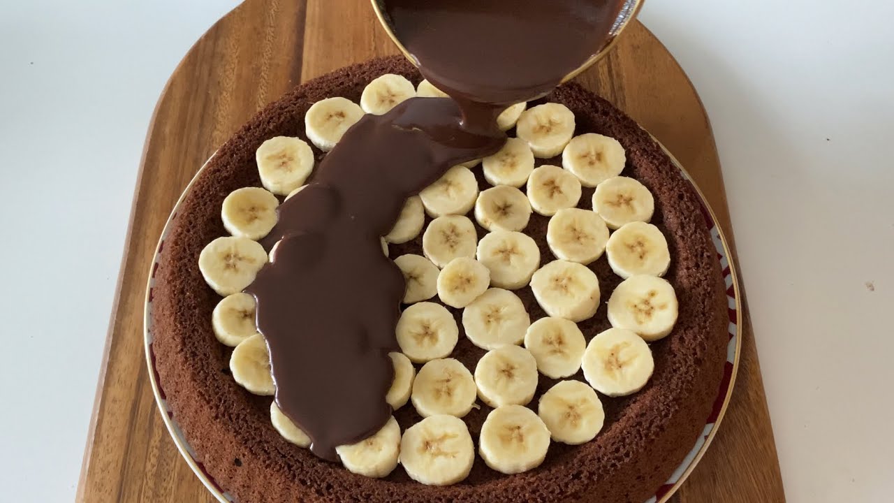 İDDİALIYIM😀 ÇAY SAATLERİNİZİN VAZGEÇİLMEZİ OLACAK🔝MUZLU ÇİKOLATALI TART