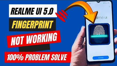 Realme UI 5.0 Fingerprint Not Working | How To Solve Fingerprint Not Working In Realme