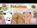 Bubu dudu potato fight  peach goma animation bubuanddudu