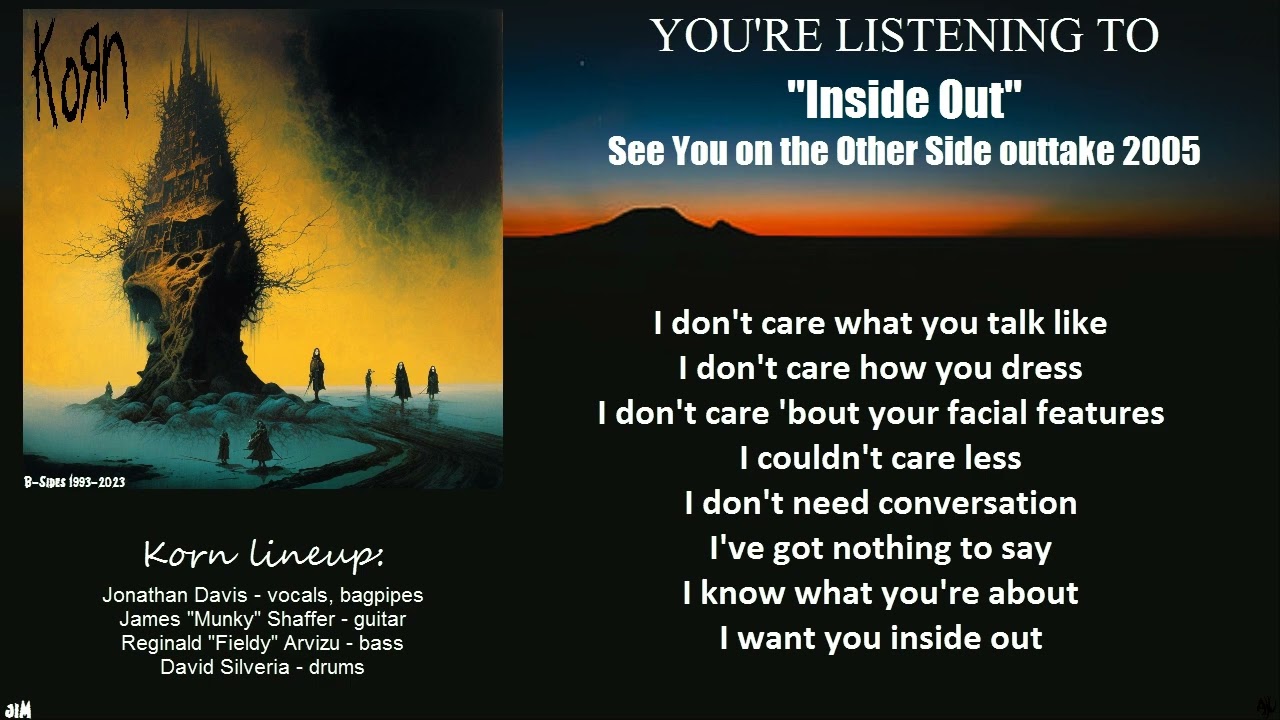 Korn - Inside Out (Lyric Video)