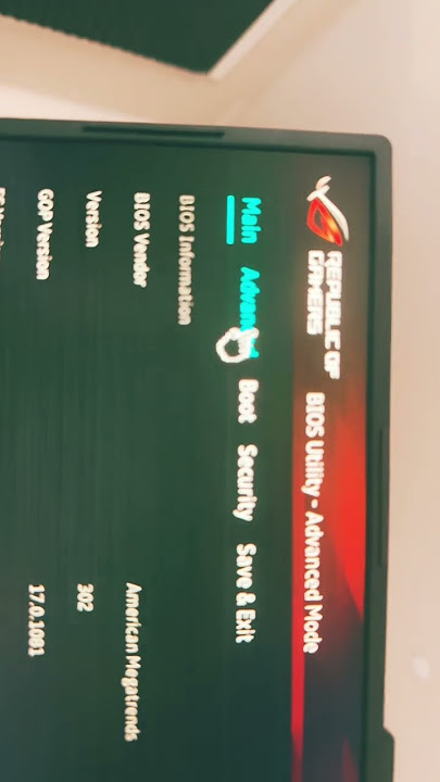 Asus G18 bios has “AI” ? 🔎👀