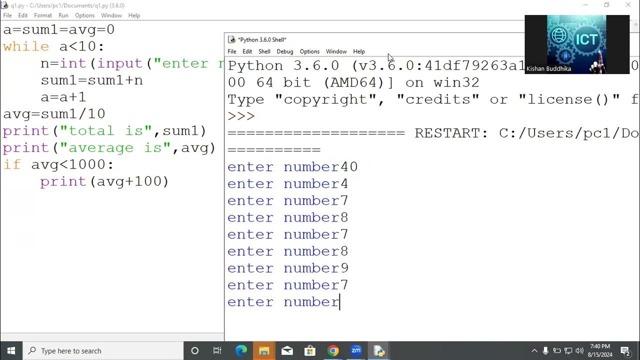 Python selection and repetition part 2 - YouTube