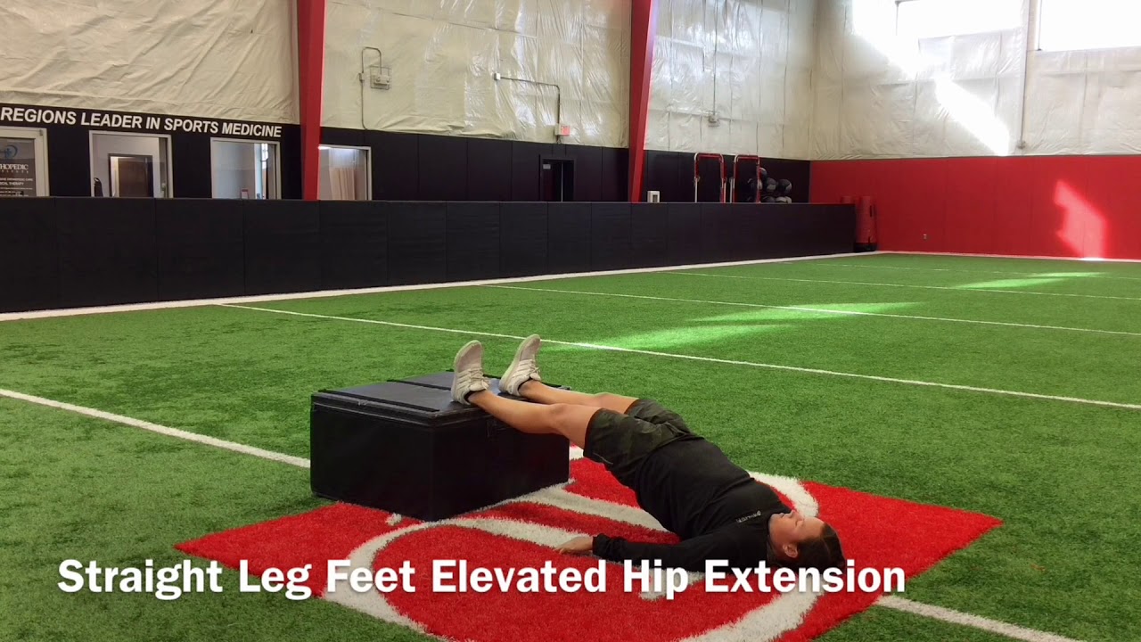 Straight Leg Feet Elevated Hip Extension YouTube