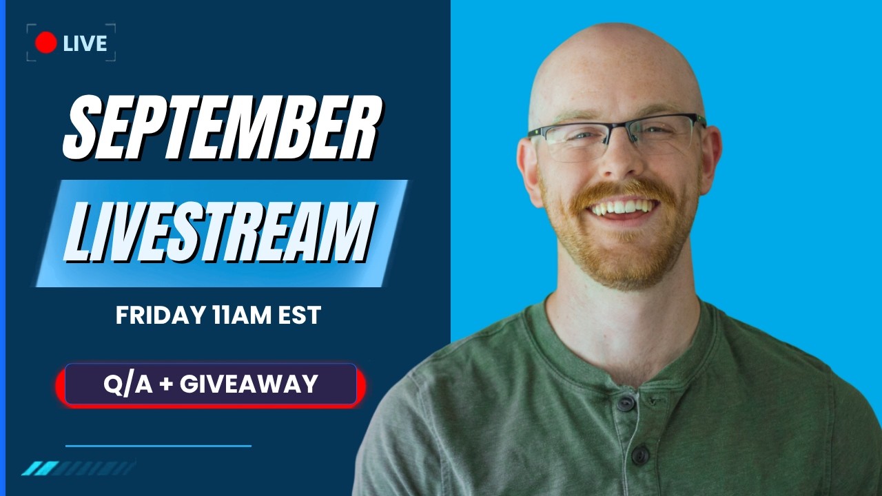 Alex The Analyst September Livestream! Q/A and Giveaway!