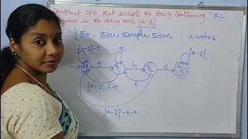 Lecture-18 DFA for strings containing 