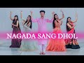 Nagada sang dhol dance  garba dance performance  navratri