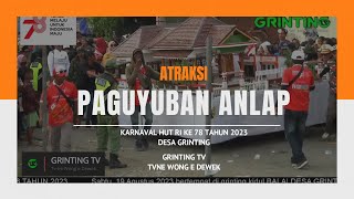 Atraksi Paguyuban Anlap Karnaval Paguyuban Hut Ri Ke 78 Tahun 2023 Desa Grinting