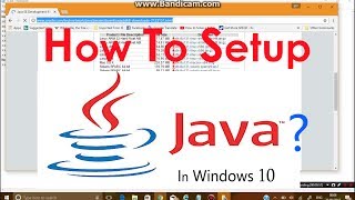 How to install Java And Java Compiler in Windows 10