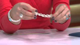 Sterling 7-1/4" Status Circle Link Bracelet, 13.8g with Stacey Stauffer