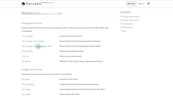 Factors & Categorical Data in R - forcats | R Cheat Sheets