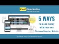 5 Ways to Make Money with Your Own Business Directory Website