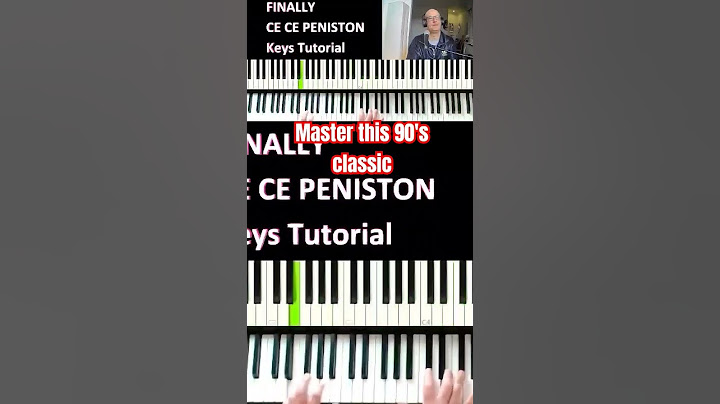Easy Piano Tutorial: 'Finally' by CeCe Peniston