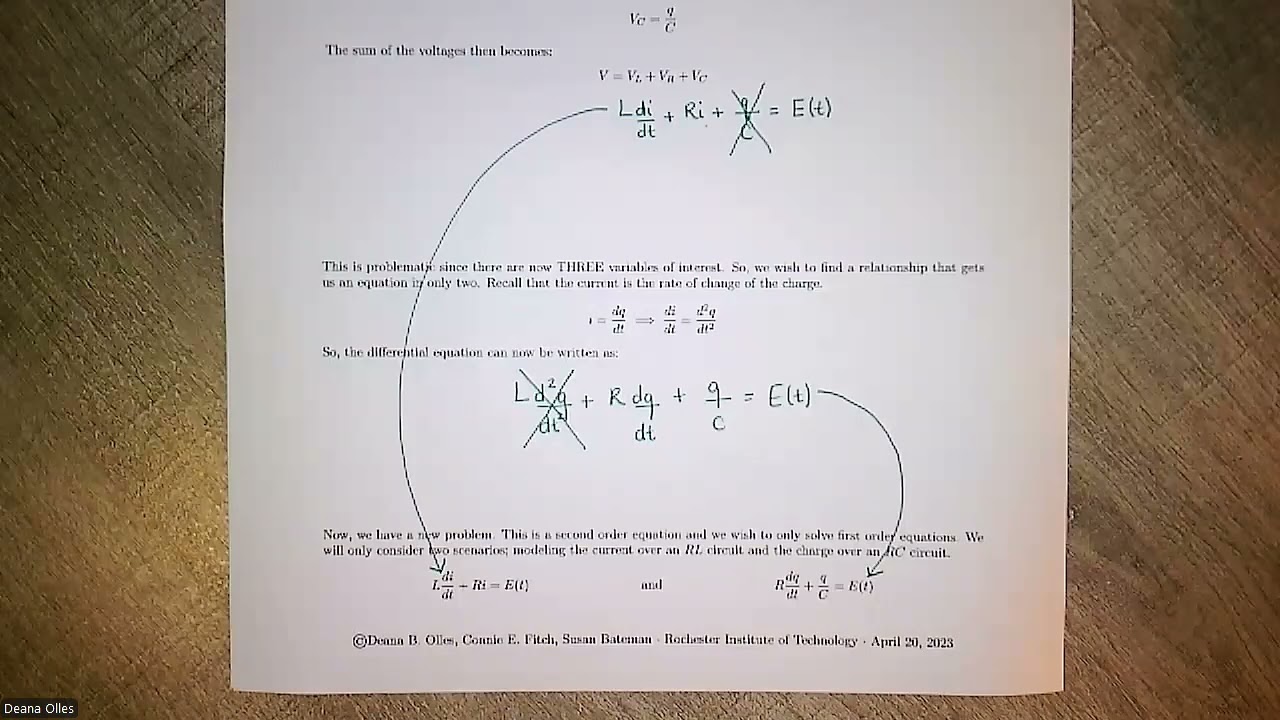 Kirchhoff's Law - First Order