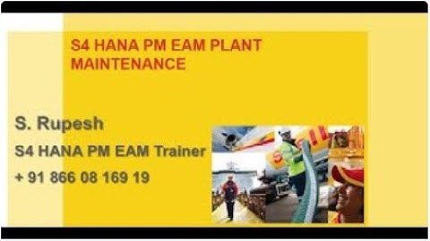 S4 HANA PM  EAM Plant Maintenance Labor cost flow - Online training +91 866 08 169 19