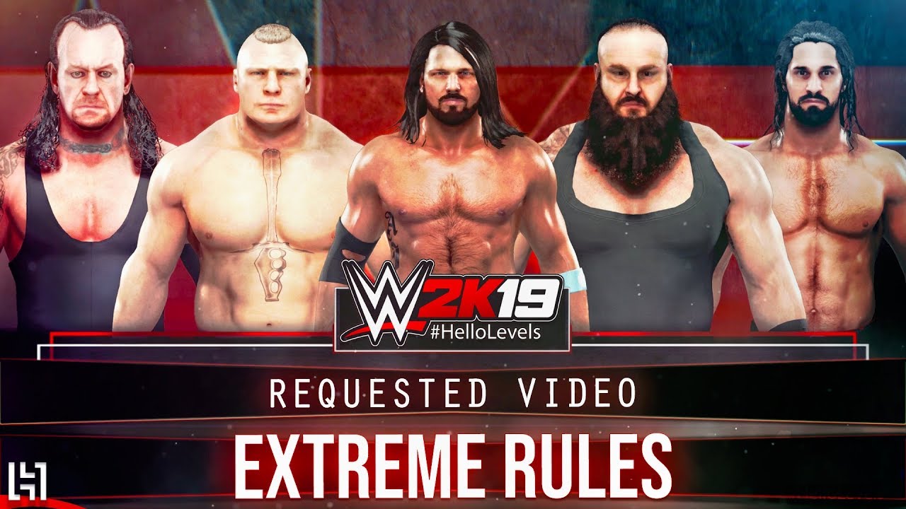 WWE 2K19 Fatal 5 Way EXTREME RULES Матч на выбывание