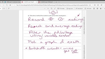 Edexcel iGCSE Physics June 2019 Paper 1 Q6 workthrough