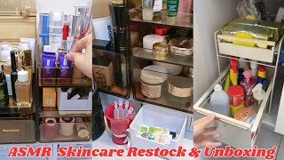 RELAXING ASMR ~ Immersive Skincare, Comfort Food Restocking & Unboxing Haul.#unboxing #restock #asmr