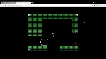 Mr. Ampersand in ASCII World Progress: Cave level enemies and hazards