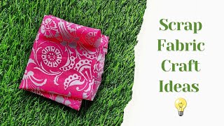 Scrap Fabric Craft Ideas / Reuse Old and Waste Piece of Clothes / DIY Mini Jewellery Bag