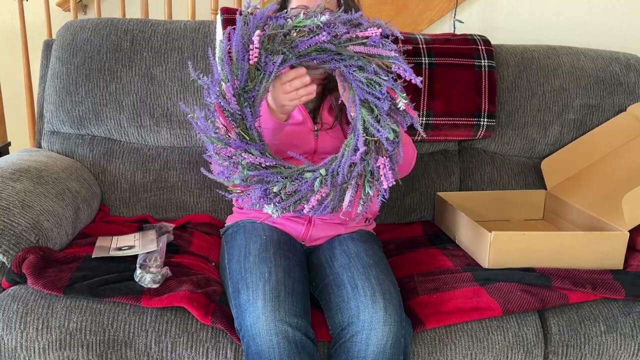 Обзор прекрасного лавандового венка