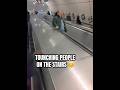 Touching people 😂 #fyp #k1ngc1 #stairs #touching #people #funnyclip #comedy #escalator #funny