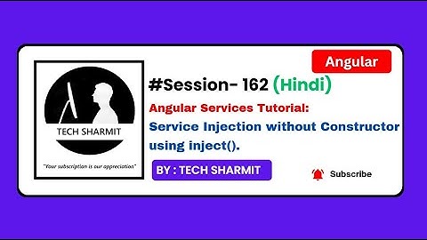 Angular service injection with inject (without constructor) | Angular Tutorial  Hindi (Session-162)