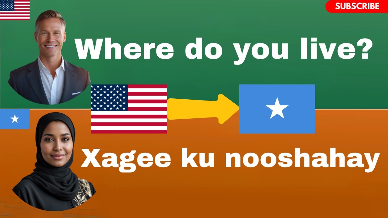 English-Somali Conversation For Beginners | Wada Sheekeysi Fudud