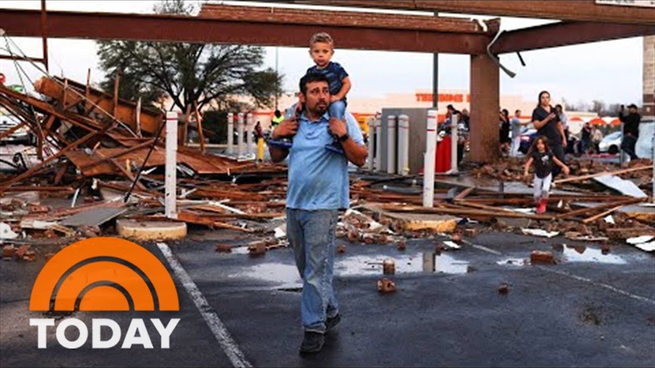 Severe Weather Causes Widespread Damage In The South - YouTube