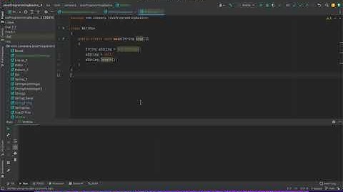 Java String Declaration and Initialization, Null String