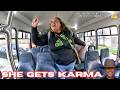 Crazy Woman Loses It After Getting Kicked Off the Bus