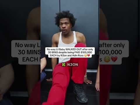 Lil Baby WALKED OUT after only 30 MINS despite being PAID $100,000 EACH by N3on and Adin Ross
