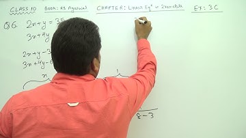 Class 10 (Ex 3C Q6) LE_in_2_Var (Book : R S Agarwal)