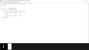 Membuat Pola [6] - Pola X di Python