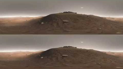 Unity VR video test: Mars Eberswalde Crater (4k stereoscopic 360)