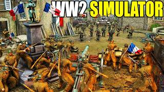I built French Army CITY SIEGE vs 3,000 German Army in NEW WW2 Battle Simulator MOD! - Gates of Hell screenshot 2