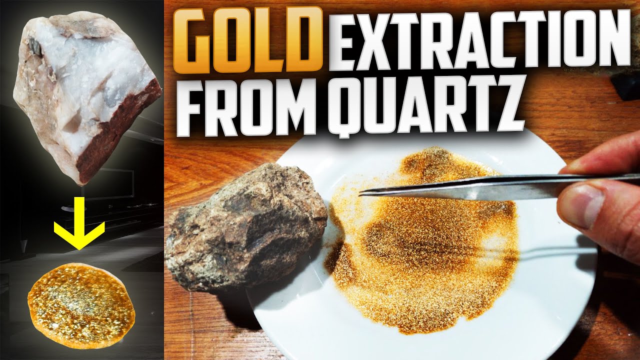 How Do You Get Gold Out Of Quartz Gold, gold extraction from quartz, different and new p1 - YouTube