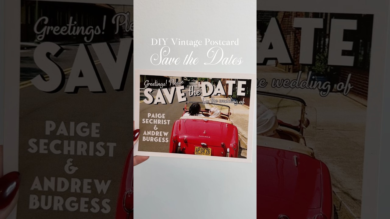 Винтажная открытка своими руками, сохранить дату 