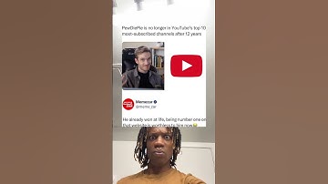 PewDiePie is no longer in YouTube