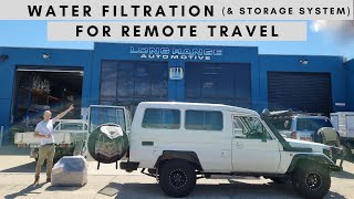 DIY Expedition vehicle (Troopy) build. Water filtration system and Underbody water tank solution.