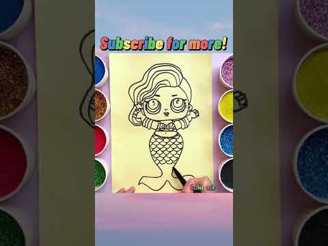 Video [Part 1] Sand Painting L.O.L. Surprise! Mermaid Doll |... - youtube