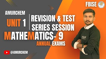 Class 9 Maths | Unit 1 Real Numbers | Revision + Important Questions | Federal Board FBISE 2025