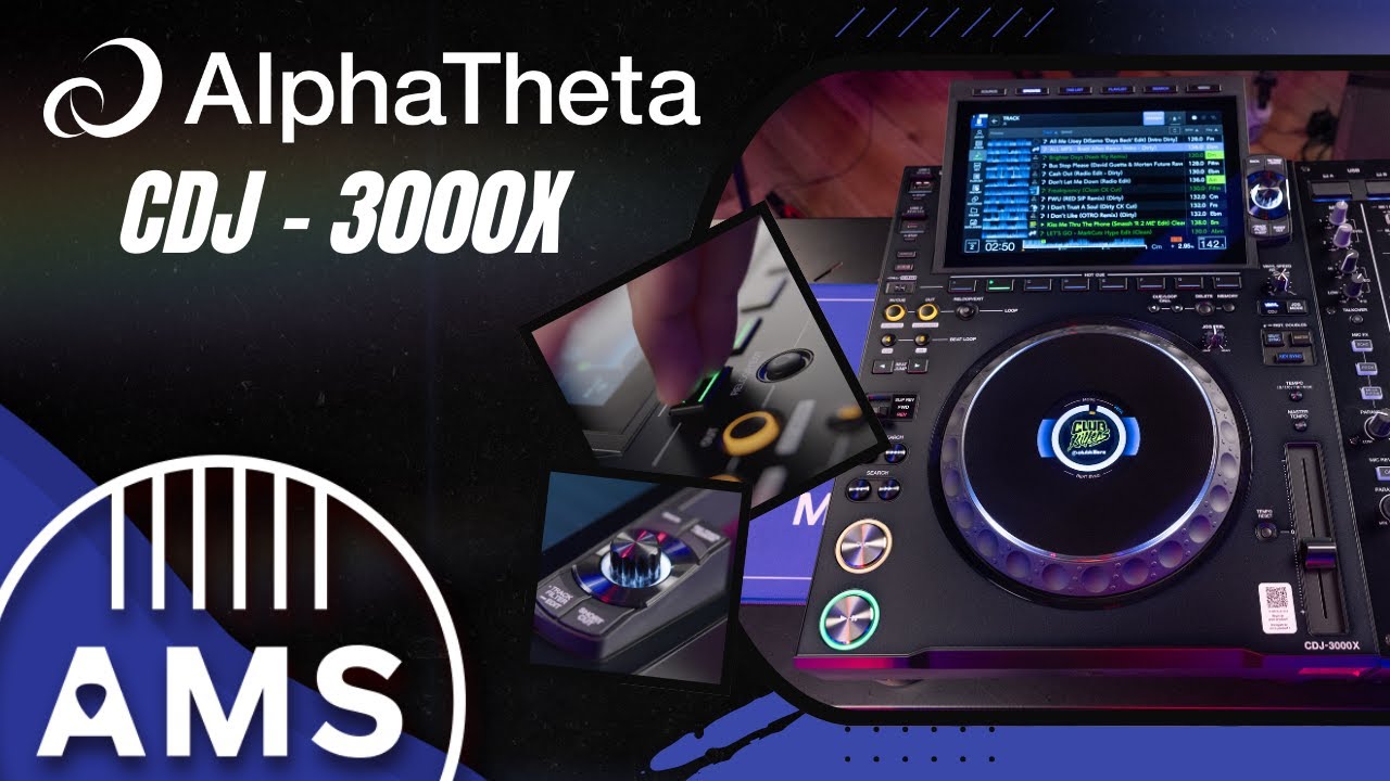 AlphaTheta CDJ3000X Professional Media Player