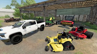 Buying abandoned lawn business for CHEAP | Farming Simulator 22