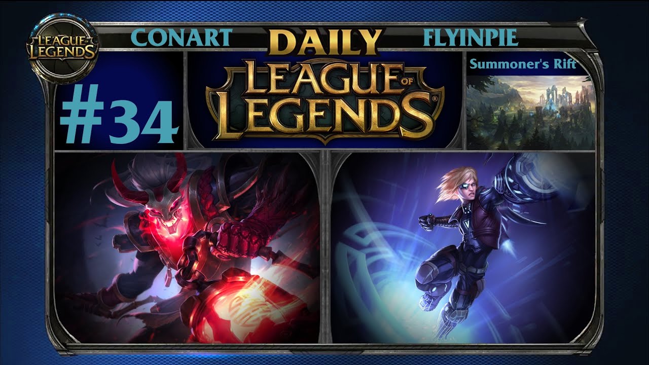 Daily League Of Legends w/ Conart & Flyinpie Ep.34 Time