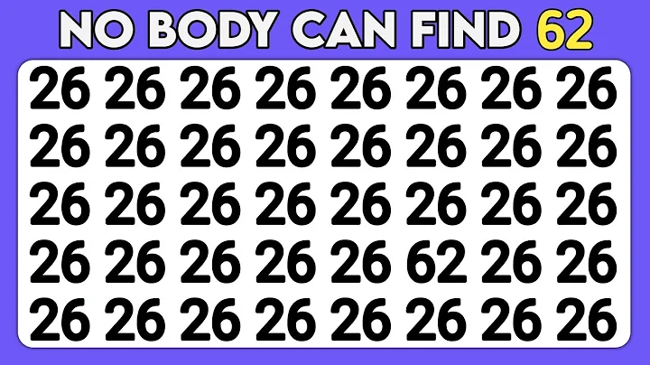Find The Odd One Out | Test Your Observation Skills 👀 | Number and Letter Edition - oddity spotting