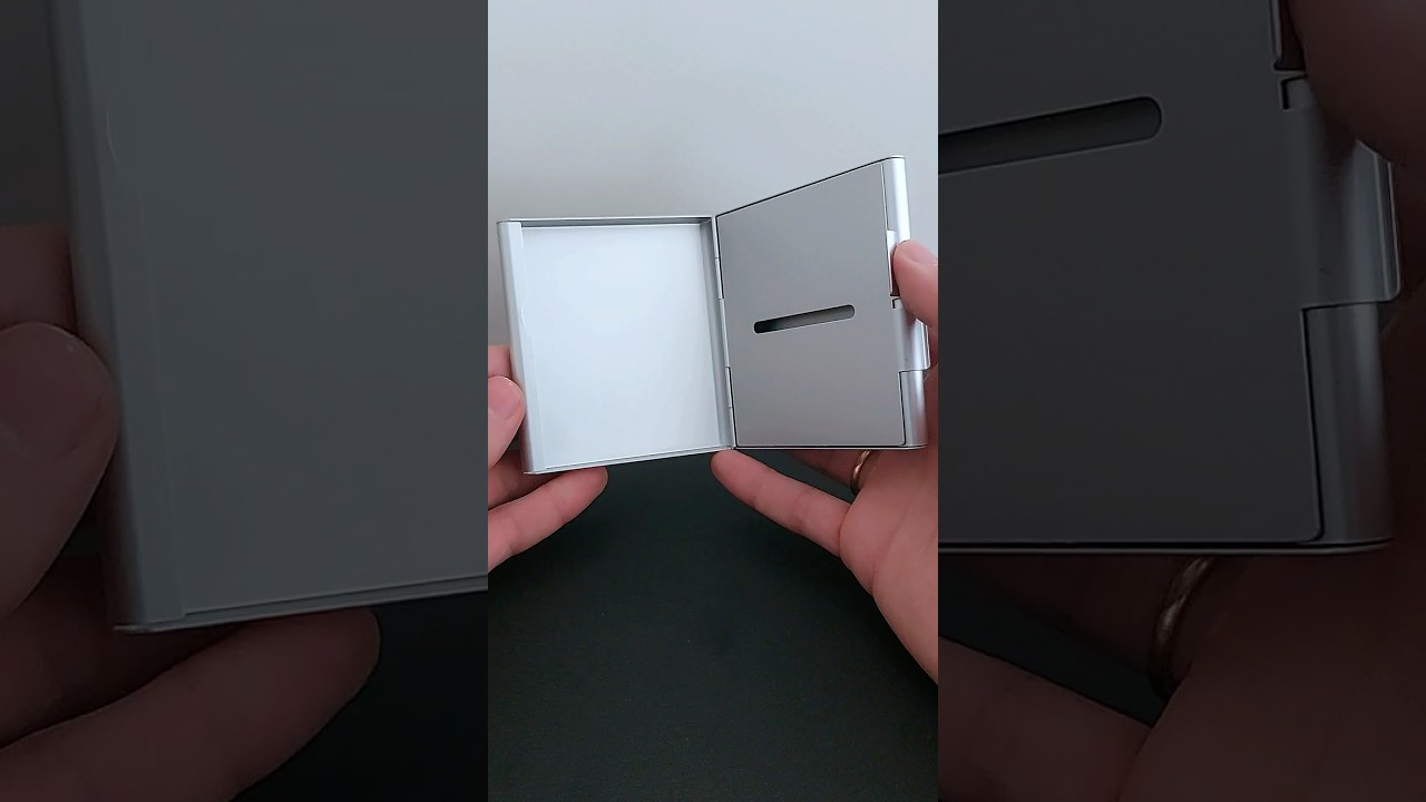 Stylish Metal Cigarette Case Silver