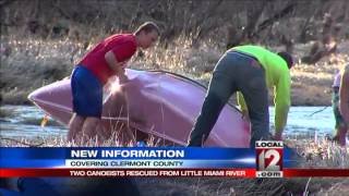 Two canoeists rescued from Little Miami River